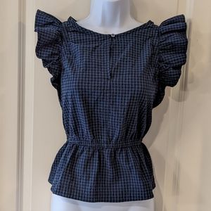"Free Assembly" Ruffled Top Size XS (NWT)